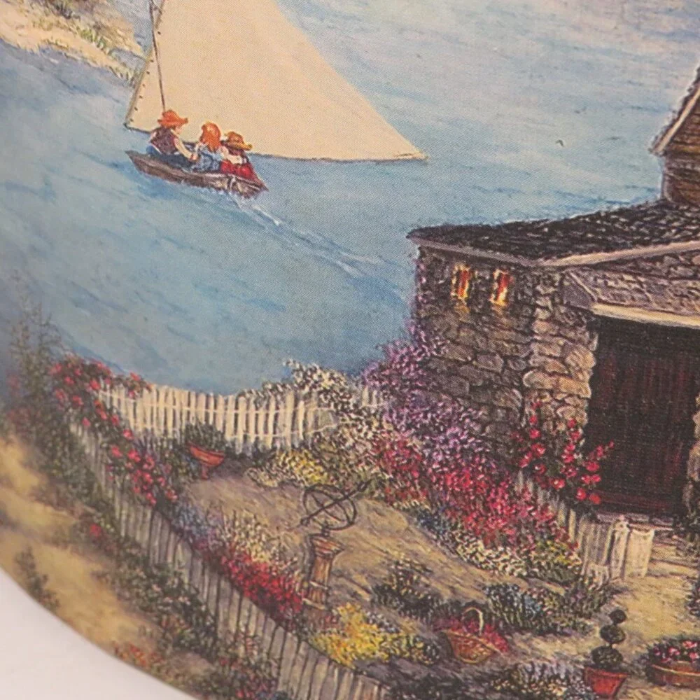Nantucket Costal Large Oval Box Storage by Bob's Boxes Linda Nelson Stocks
